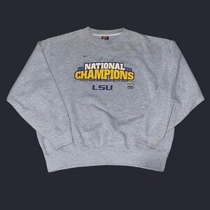 Vintage Nike LSU 2003 National Championship Nokia Sugar Bowl Crewneck Sweatshirt